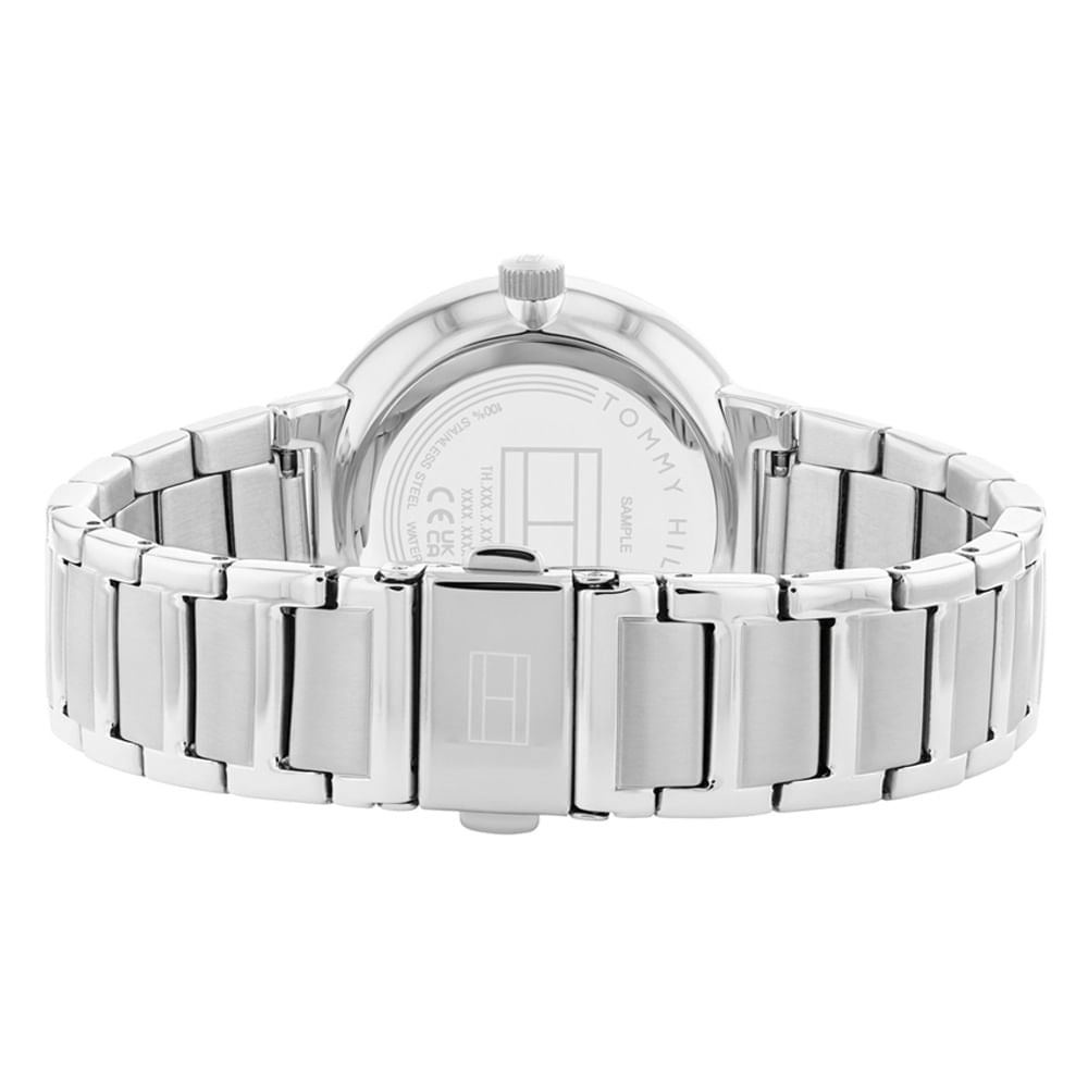 Tommy Hilfiger Joy Chronograph Silver Dial Silver Steel Strap Watch For Women - 1782532