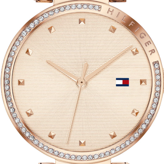 Tommy Hilfiger Lynn Quartz Rose Gold Dial Rose Gold Steel Strap Watch For Women - 1782237