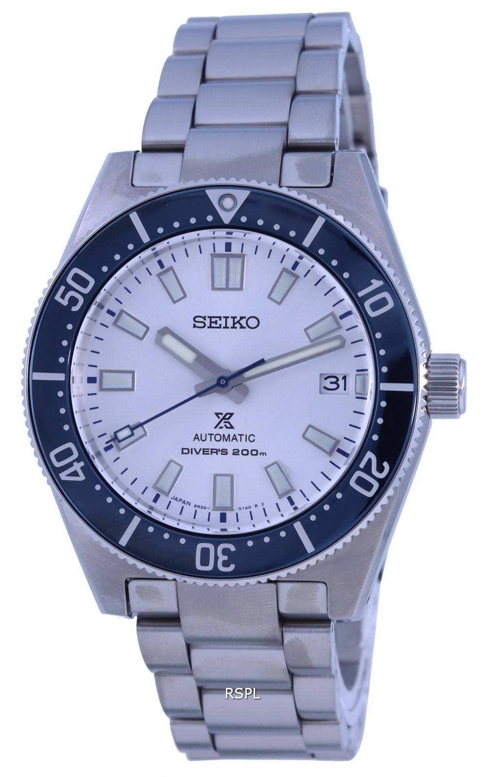 Seiko Prospex Diver 140th Anniversary Limited Edition White Dial Silver Steel Strap Watch For Men - SPB213J1