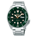 Seiko 5 Sports Automatic Analog Green Dial Silver Steel Strap Watch For Men - SRPD63K1