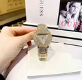 Guess Trend Diamonds Gold Dial Gold Steel Strap Watch for Women - GW0512L2
