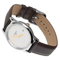 Tissot T Classic Dream White Dial Brown Leather Strap Watch for Men - T033.410.26.011.01