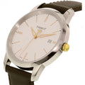 Tissot T Classic Dream White Dial Brown Leather Strap Watch for Men - T033.410.26.011.01