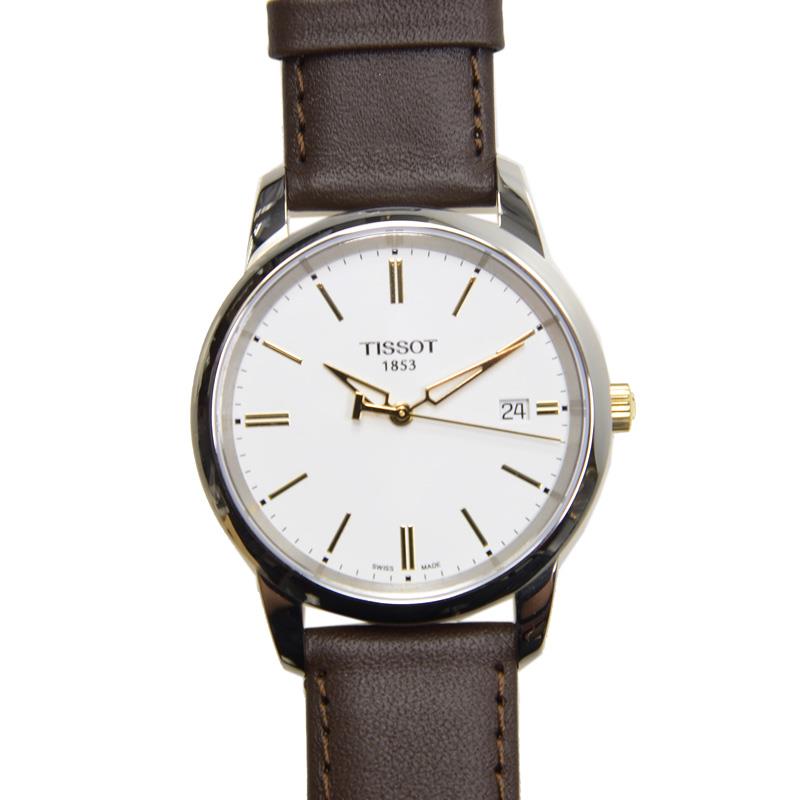 Tissot T Classic Dream White Dial Brown Leather Strap Watch for Men - T033.410.26.011.01