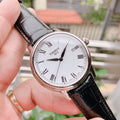 Tissot T Classic Carson White Dial Black Leather Strap Watch for Men - T085.410.16.013.00