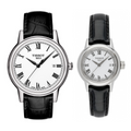 Tissot T Classic Carson White Dial Black Leather Strap Watch for Men - T085.410.16.013.00