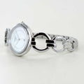 Tissot T Trend Flamingo Mother of Pearl White Dial Silver Steel Strap Watch for Women - T094.210.11.116.00