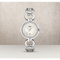 Tissot T Trend Flamingo Mother of Pearl White Dial Silver Steel Strap Watch for Women - T094.210.11.116.00