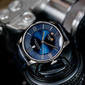 Tissot Chemin Des Tourelles Powermatic 80 Blue Dial Blue Leather Strap Watch for Men - T099.407.16.048.00