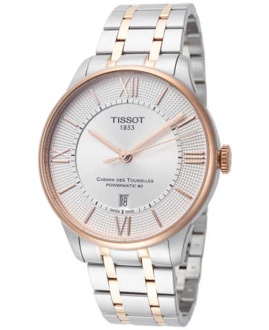 Tissot Chemin Des Tourelles Automatic Silver Dial Two Tone Steel Strap Watch for Men - T099.407.22.038.02