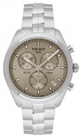 Tissot PR 100 Chronograph Grey Dial Silver Steel Strap Watch for Men - T101.417.11.071.00