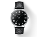 Tissot T Classic Dream Black Dial Black Leather Strap Watch for Men - T122.410.16.053.00