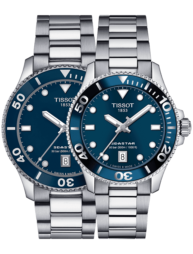 Tissot Seastar 1000 Blue Dial Silver Steel Strap Watch For Men - T120.410.11.041.00