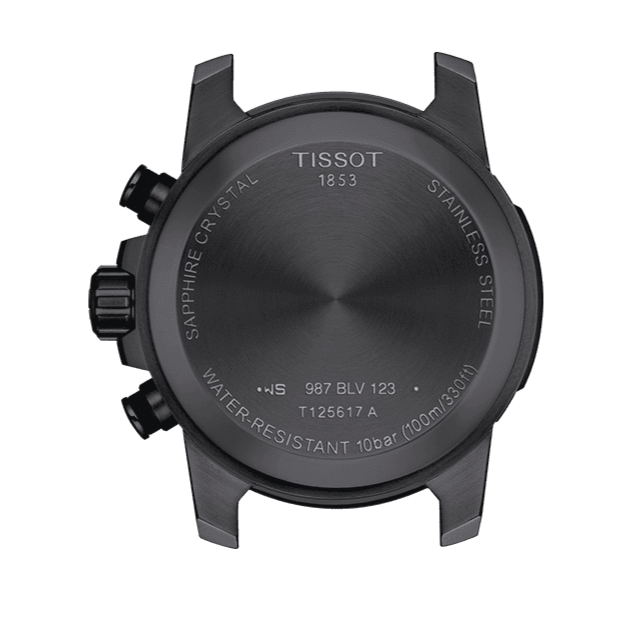 Tissot Supersport Chrono Black Dial Beige Nylon Strap Watch For Men - T125.617.37.051.01