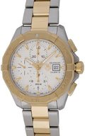 Tag Heuer Aquaracer Automatic White Dial Two Tone Steel Strap Watch for Men - CAY2121.BB0923