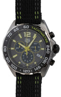 Tag Heuer Formula 1 Quartz Chronograph Grey Dial Black Nylon Strap Watch for Men - CAZ101AG.FC8304