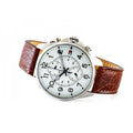 Tommy Hilfiger Dean Quartz Multifunction White Dial Brown Leather Strap Watch for Men - 1791274