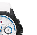 Tommy Hilfiger Aiden Chronograph White Dial White Rubber Strap Watch For Men - 1791862