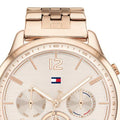 Tommy Hilfiger Harper Chronograph Quartz Rose Gold Dial Rose Gold Steel Strap Watch For Women - 1782224