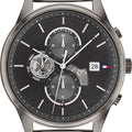 Tommy Hilfiger Weston Chronograph Grey Dial Grey Mesh Bracelet Watch For Men - 1710506