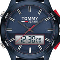 Tommy Hilfiger Digital Blue Dial Blue Rubber Strap Watch For Men - 1791761