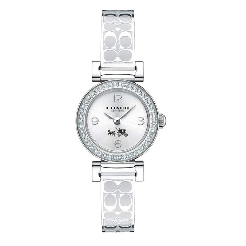 Coach Madison White Dial Silver Steel Strap Watch for Women - 14502201