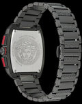 Versace Dominus Chronograph Quartz Black Dial Black Steel Strap Watch For Men - VE6H00623