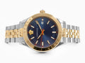 Versace Hellenyium Quartz Blue Dial Two Tone Steel Strap Watch for Men - VEVK00520