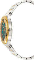 Versace Hellenyium Quartz Green Dial Silver Steel Strap Watch For Men - VEVK00420