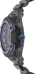 Versace icon Active Chronograph Black Dial Black Silicone Strap Watch For Men - VEZ700622