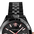 Versace Hellenyium Analog Black Dial Black Steel Strap Watch For Men - VEVK00320