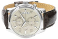 Guess Exec Chronograph White Dial Brown Leather Strap Watch For Men - W0076G2