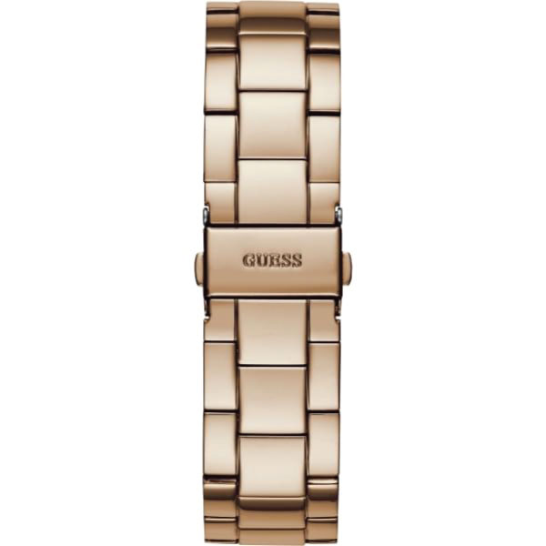 Guess G-Twist Rose Gold Dial Rose Gold Steel Strap Watch for Women - W1082L3