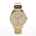 Armani Exchange Drexler Chronograph Gold Dial Gold Steel Strap Watch For Men - AX2602