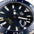 Tag Heuer Aquaracer Calibre 5 Blue Dial Silver Steel Strap Watch for Men - WAY201B.BA0927