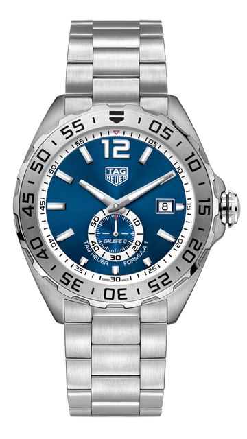 Tag Heuer Formula 1 Calibre 6 Automatic Blue Dial Silver Steel Strap Watch for Men - WAZ2014.BA0842