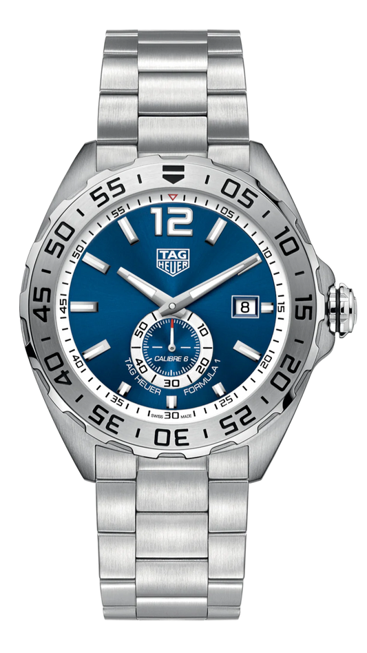 Tag Heuer Formula 1 Calibre 6 Automatic Blue Dial Silver Steel Strap Watch for Men - WAZ2014.BA0842