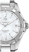 Tag Heuer Aquaracer Mother of Pearl Dial Silver Steel Strap Watch for Women - WBD131A.BA0748