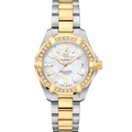 Tag Heuer Aquaracer Diamonds Mother of Pearl Dial Two Tone Steel Strap Watch for Women - WBD1321.BB0320