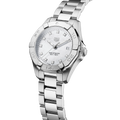 Tag Heuer Aquaracer Diamonds Mother of Pearl Dial Silver Steel Strap Watch for Women - WBD1414.BA0741