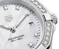 Tag Heuer Aquaracer Diamonds Mother of Pearl White Dial Silver Steel Strap Watch for Women - WBD1415.BA0741