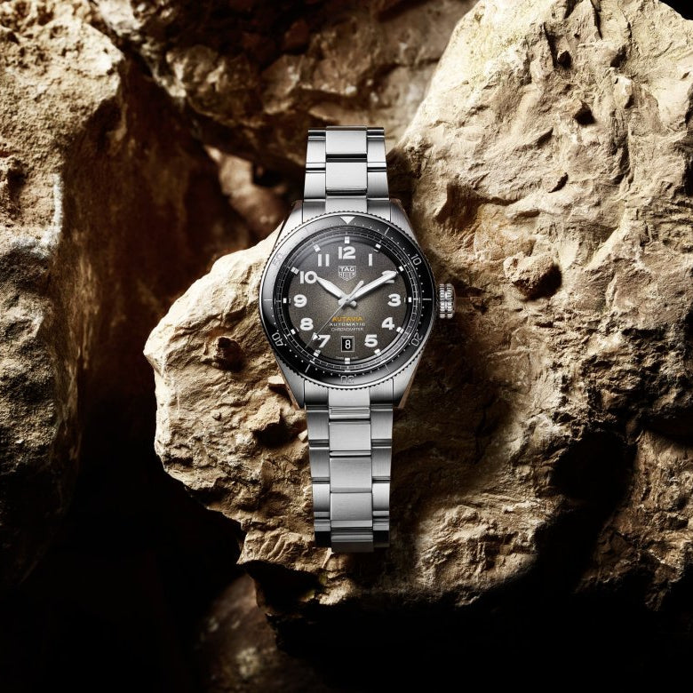Tag Heuer Autavia Automatic 42mm Grey Dial Silver Stainless Steel Watch for Men - WBE5114.EB0173