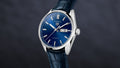 Tag Heuer Carrera Day Date Blue Dial Blue Leather Strap Watch for Men - WBN2012.FC6502