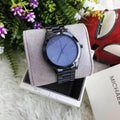 Michael Kors Runway Quartz Blue Dial Blue Steel Strap Watch For Women - MK3419