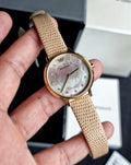 Emporio Armani Kappa Quartz Mother of Pearl Taupe Dial Brown Leather Strap Watch For Men - AR11151