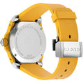 Gucci Dive Tiger Yellow Dial Yellow Rubber Strap Watch For Men - YA136317
