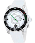 Gucci Dive Quartz White Dial White Rubber Strap Watch For Men - YA136330