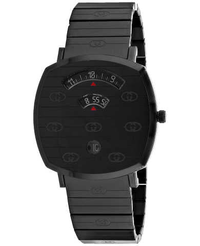 Gucci Grip Quartz Grey Dial Grey Steel Strap Watch For Men - YA157429