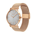 Coach Perry Silver Dial Rose Gold Mesh Bracelet Watch for Women - 14503386