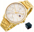 Tommy Hilfiger Carly White Dial Gold Stainless Steel Strap Watch for Women - 1781786